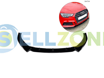 Tuning lip spoiler μπροστινής αεροτομής για Audi A3 S3 S Line 8V Facelift 2017–2020 – DA754